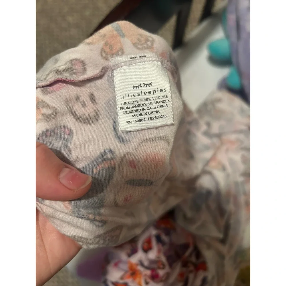 Little Sleepies Butterfly Print LunaLuxe Bamboo Viscose Crib Sheets Standard